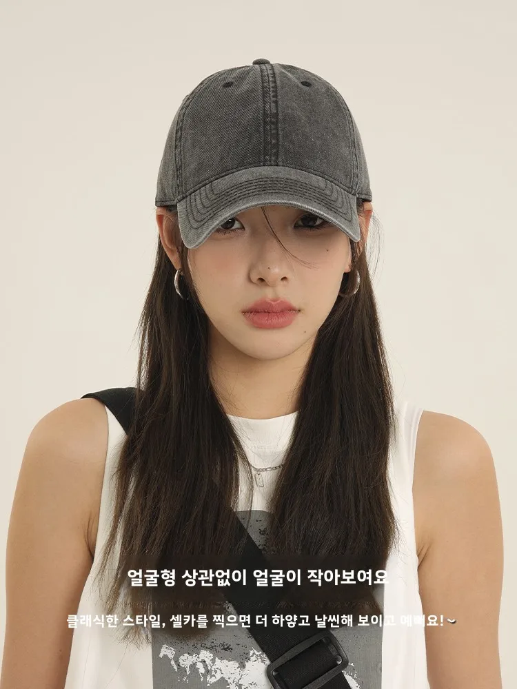 Бейсболка женская новинка 2024 американская винтажная с большой окружностью