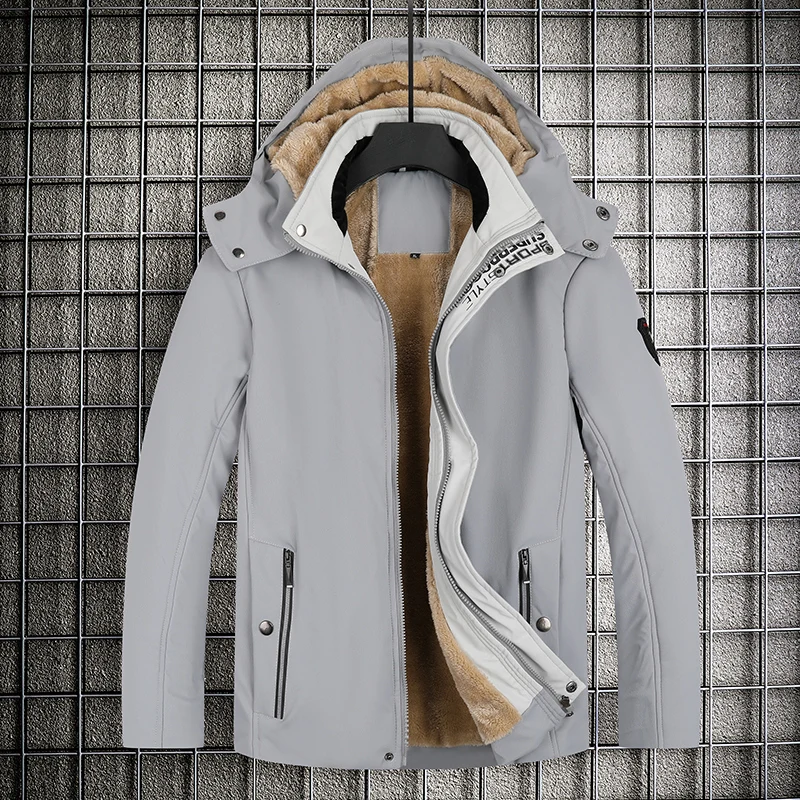 Brand Winter Parkas Men Warm Thick Windproof Jacket Men Quality Multi-pocket Hooded Coat Men's Fashion Waterproof Outwear L-7XL