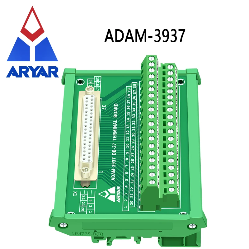 Модуль интерфейса крепления на DIN-рейку DB37 D-Sub плата разрыва ADAM-3937 - купить по