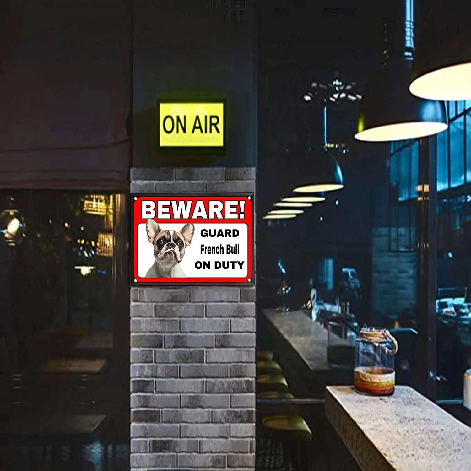 Жестяной винтажный металлический знак для собаки защитный жестяной с