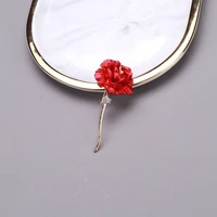 beautberry new soft enamel rose flower brooches for women beauty red blue flower party office brooch pins gifts