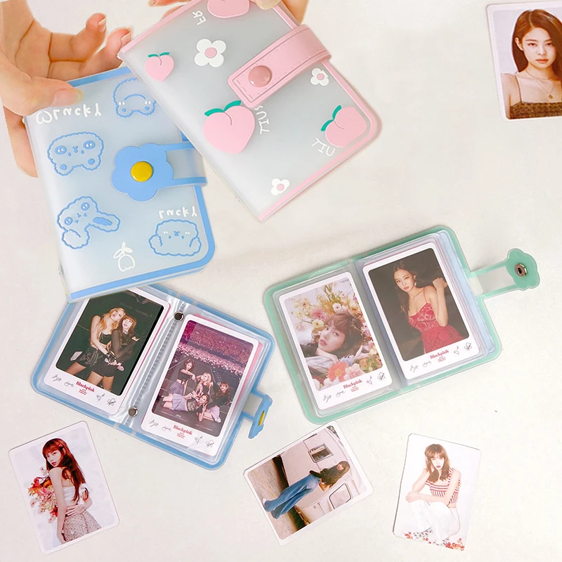 

Mini Photo Album 20 Pockets 3 Inch Instax Polaroid Album PVC Photocard Holder Women ID Credit Card Holder Photocard Binder