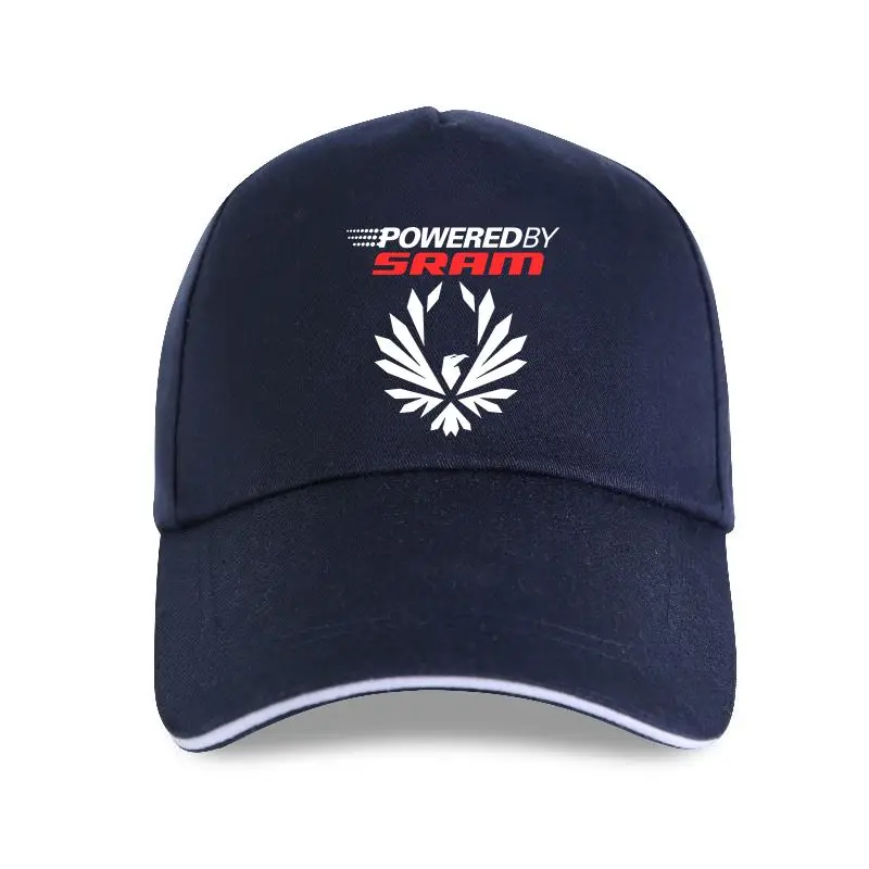 

New cap hat Funny Men white Black bikeer Poweredby Sram Eagle Men Cotton Baseball Cap