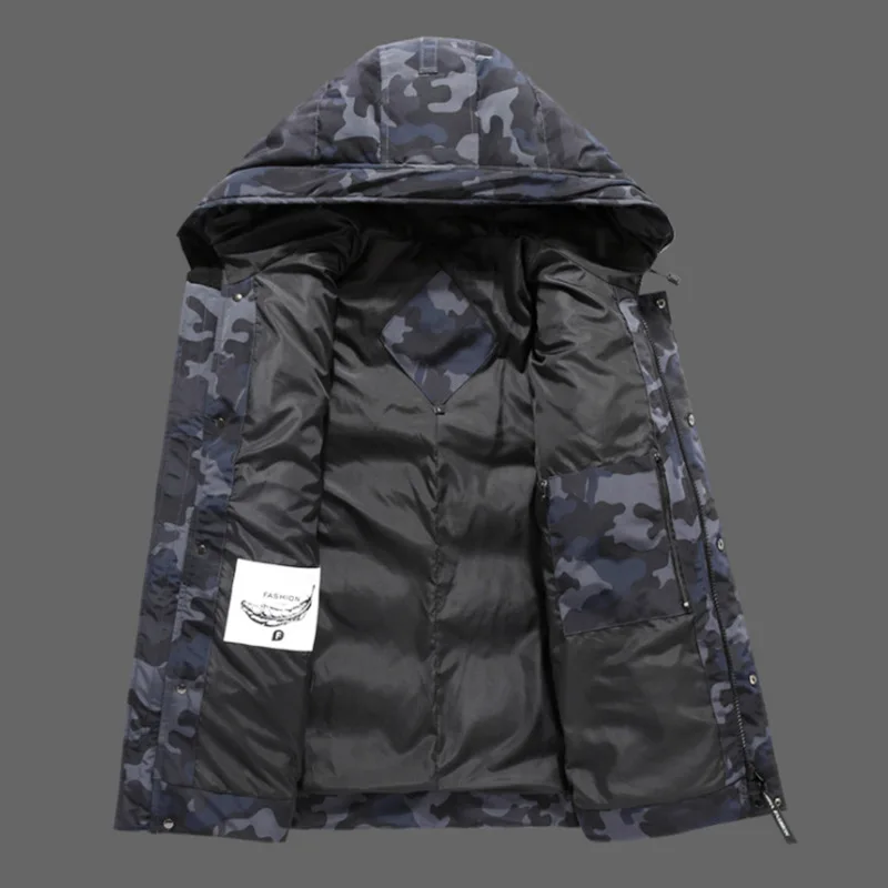 Winter Men's jacket Thicken Camouflage Parkas Cotton-padded Hooded Jackets Warm Military Tactical Windbreak Jacket  high quality