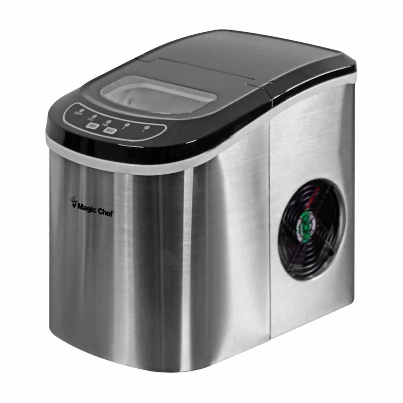 

Magic Chef 27 lb Capacity Portable Countertop Ice Maker, Stainless Steel (Bullet Ice)
