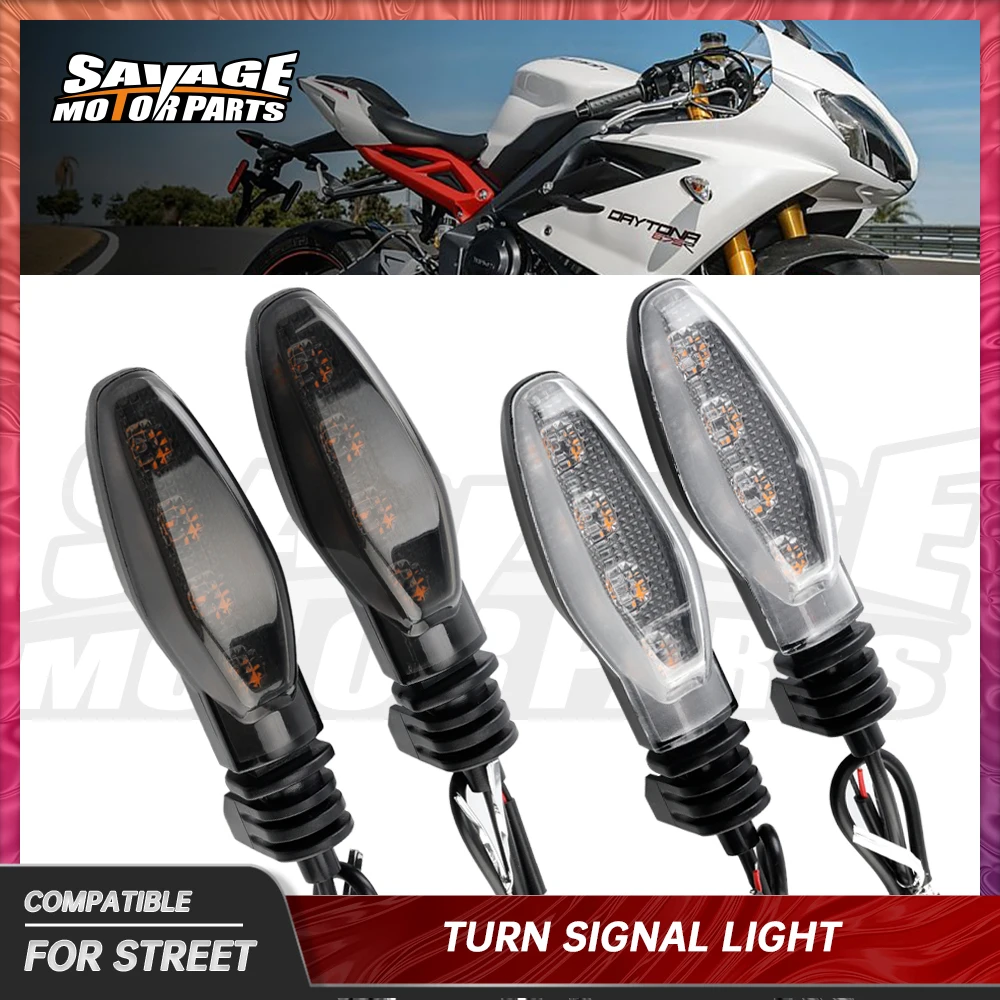 ไฟเลี้ยว LED สำหรับ Daytona 675 675R Street Triple 765 S/R/RS Speed Triple 1200 Twin ตัวบ่งชี้รถจักรยานยนต์โคมไฟกระพริบ