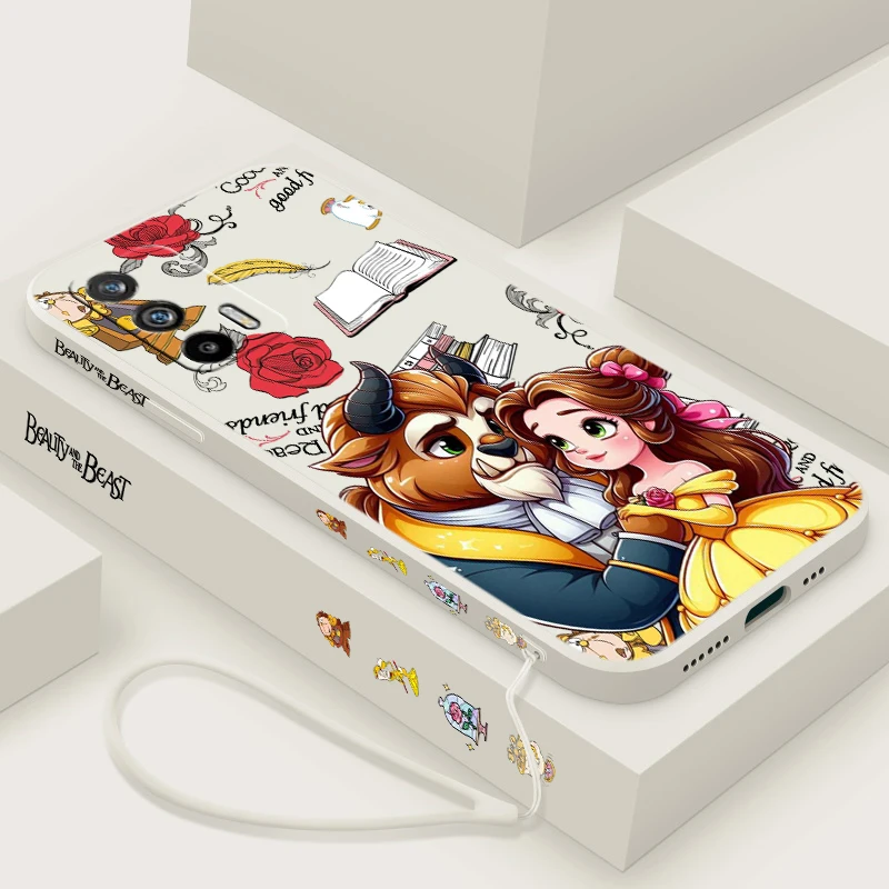 Симпатичный телефон Красавица и чудовище модель телефона для OPPO Realme 11 10 9 8 7 6 5 i Pro