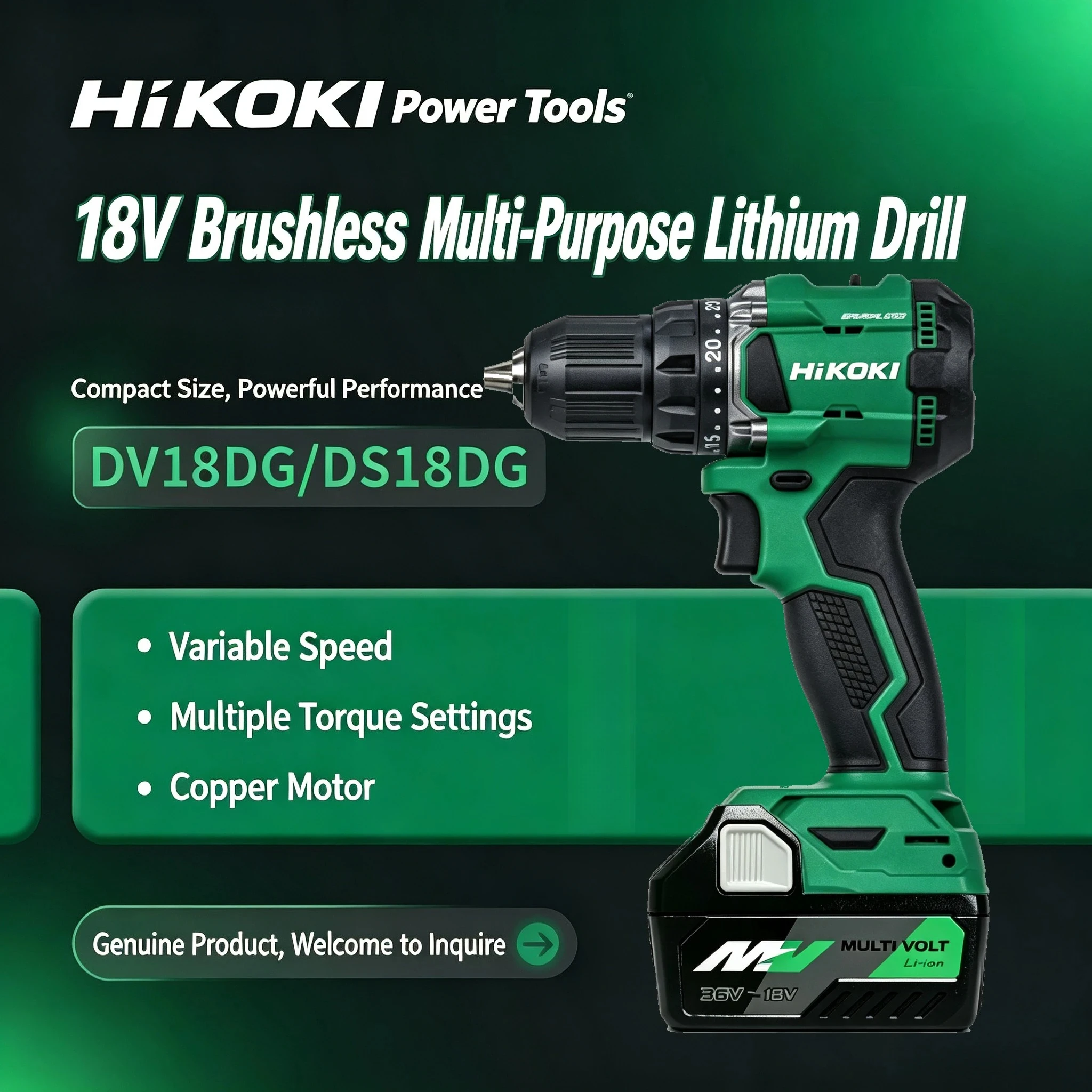 Фото 100% оригинальный литий-ионный аккумулятор HiKOKI 18V BSL36A18 BSL36B18, высокоемкий перезаряжаемый аккумуляторный блок, обеспечивает стабильную работу электроинструментов. №2