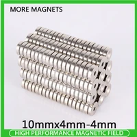 10200pcs 10x4 4mm strong permanent ndfeb magnets 10x4mm hole 4 mm round countersunk neodymium magnetic magnet 104 4mm