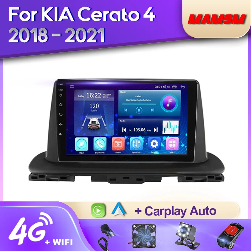 

MAMSM Android 12 Car Radio For KIA Cerato 4 IV 2018-2021 Multimedia Video Player Navigation Stereo GPS Carplay Autoradio No 2Din