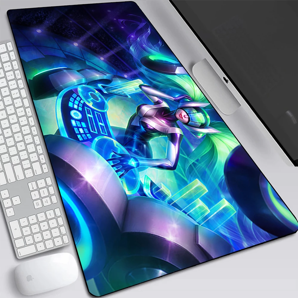 League of Legends Sona Large Gaming Mouse Pad Computer Laptop Mousepad Keyboard Desk Mat PC Gamer Office Mausepad