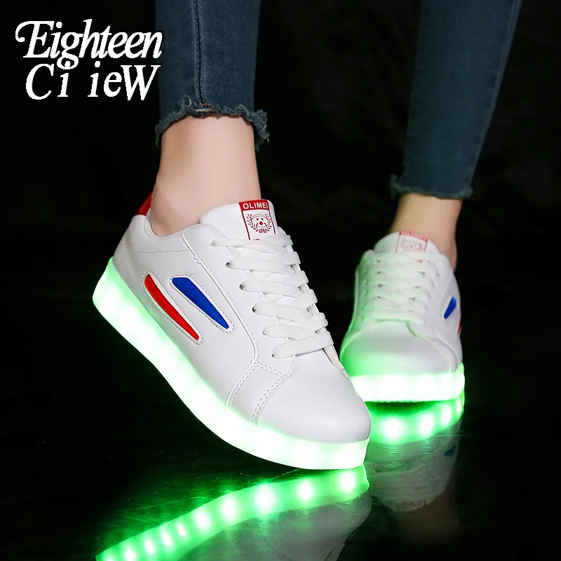 

Size 34-44 LED Shoes Kids Luminous Shoes Glowing Sneakers for Boys Male Sneakers Sport Shoes for Girls Illuminated Sneakers