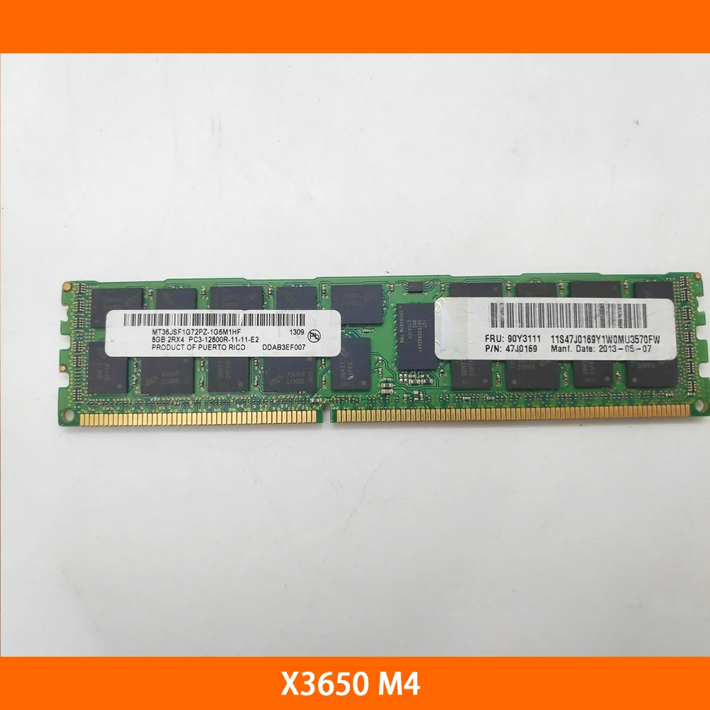 Server Memory For IBM X3650 M4 90Y3111 90Y3109 47J0169 8G DDR3 1600 REG  Fully Tested