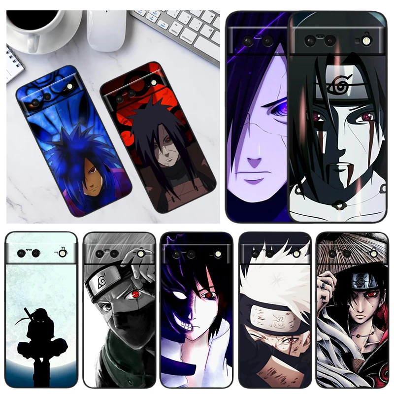 

Naruto Kakashi Cartoon Role For Google Pixel 6 Pro 6A 5A 5 4 4A XL 5G Black Phone Case Shockproof Shell Soft Fundas Coque Capa