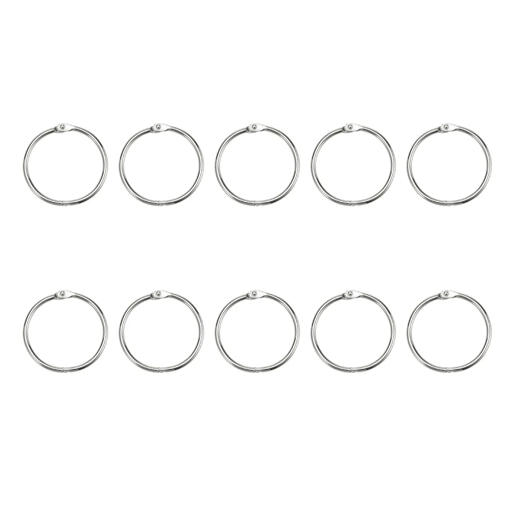 50 шт. брелок для книг кольца переплета небольшой офисный зажим фотографий