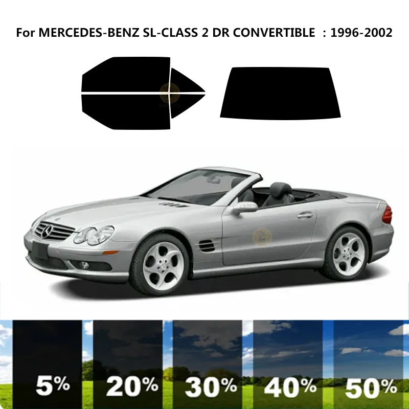 

Precut nanoceramics car UV Window Tint Kit Automotive Window Film For MERCEDES-BENZ SL-CLASS 2 DR CONVERTIBLE 1996-2002