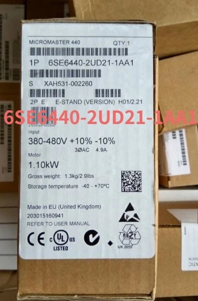 Фото 6SE6440-2UD21-1AA1 1 шт. Совершенно новый 6SE6 440-2UD21-1AA1 в коробке 1 шт. Быстрая доставка №1