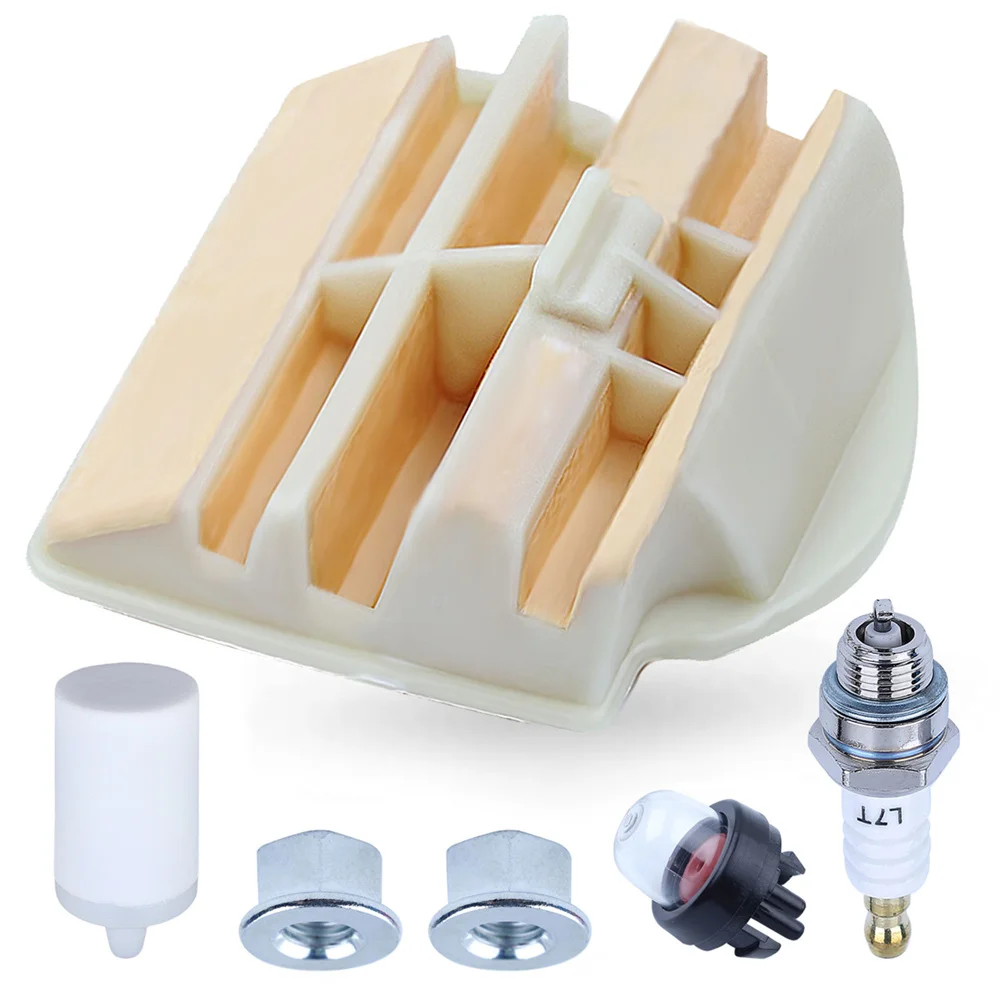 Воздушный топливный фильтр настройка Комплект для Husqvarna 445 450 Rancher 445E II 450e бензопила 531309681 Свеча зажигания праймер лампа стержень Гайка