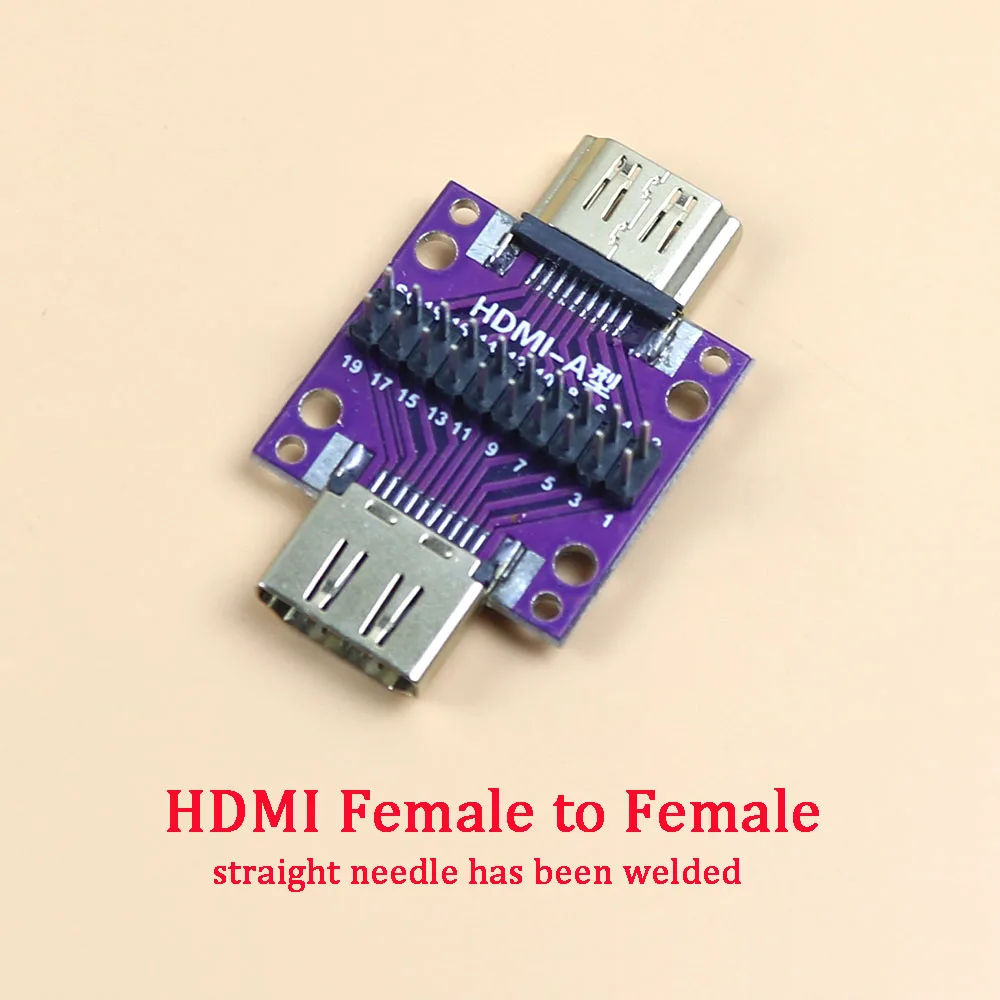 

1 шт. HDMI тестовая плата адаптера «папа-мама» с печатной платой, печатная плата взаимного преобразования «папа-мама», печатная плата