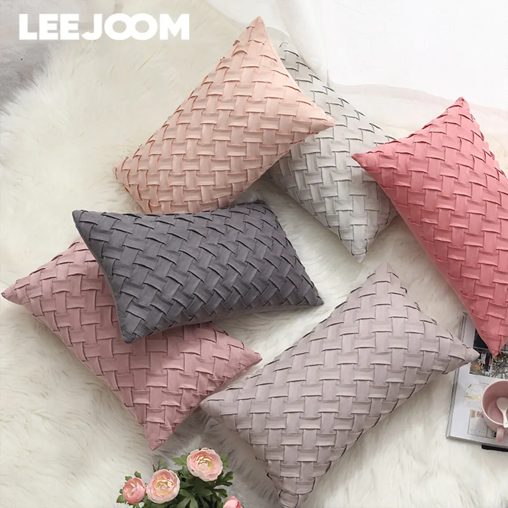 

LEEJOOM Nordic Style Muti-color Velvet Cushion Cover Soft Comfortable Pillow Cases for Sofa Seat Home Decoration