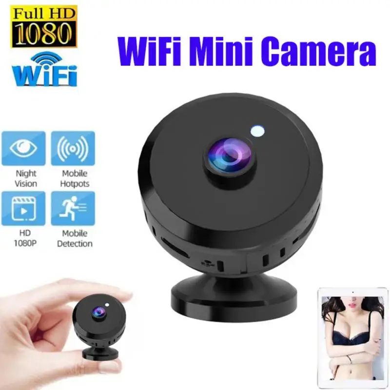 Wi-Fi мини-камера 1080p HD Ночная микродиктофон Беспроводная мини-видеокамера IP-камера