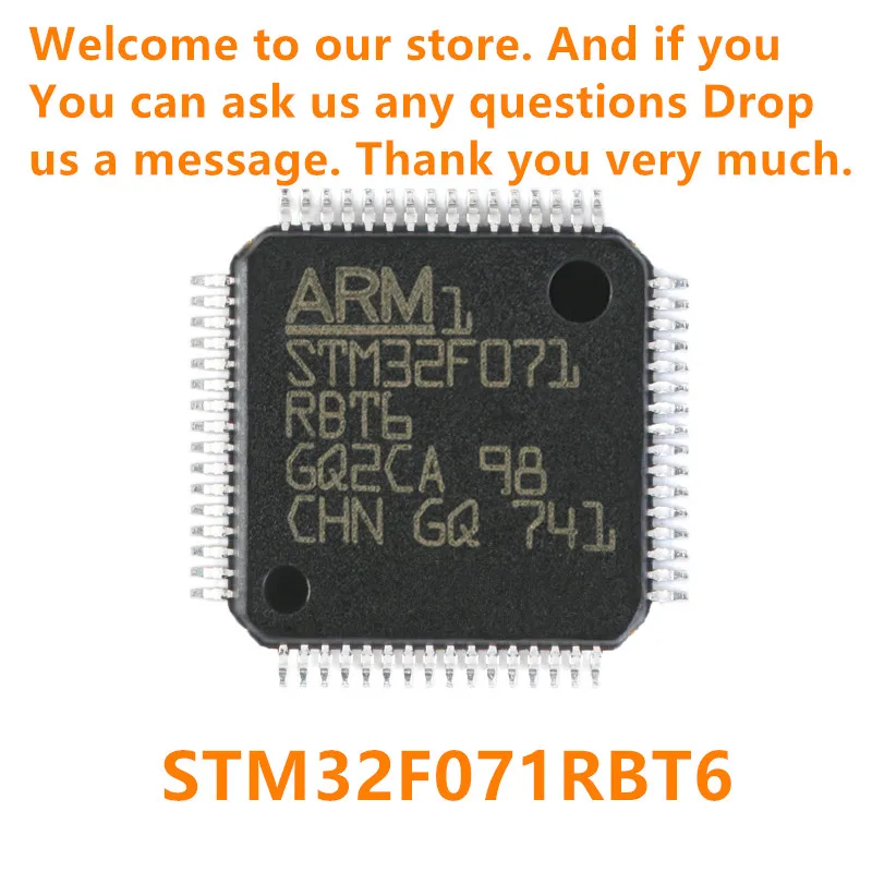 Original authentic STM32F071RBT6 LQFP-64 STM32F071 ARM Cortex-M0 32-bit microcontroller MCU