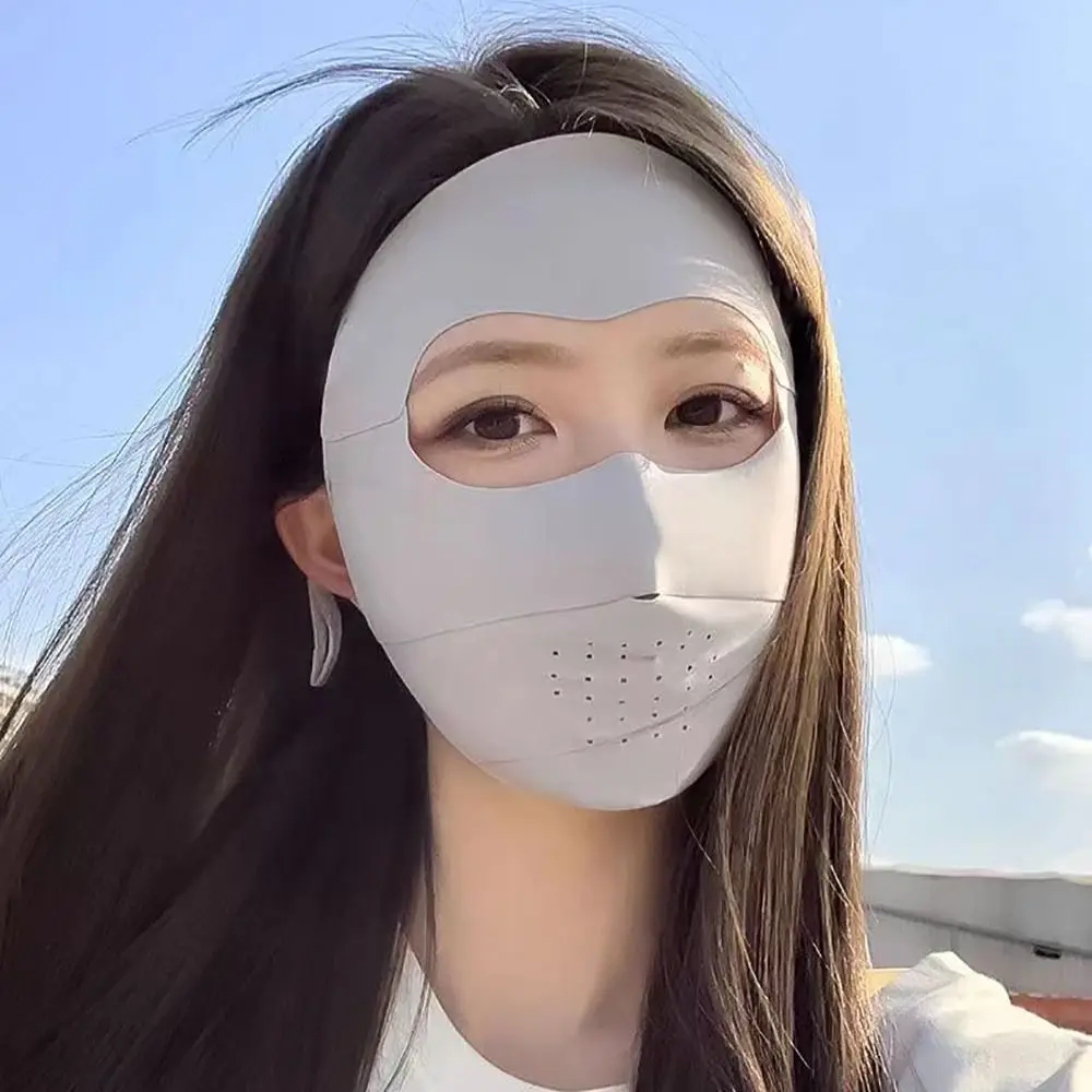 Маска из ледяного шелка с защитой от УФ-лучей