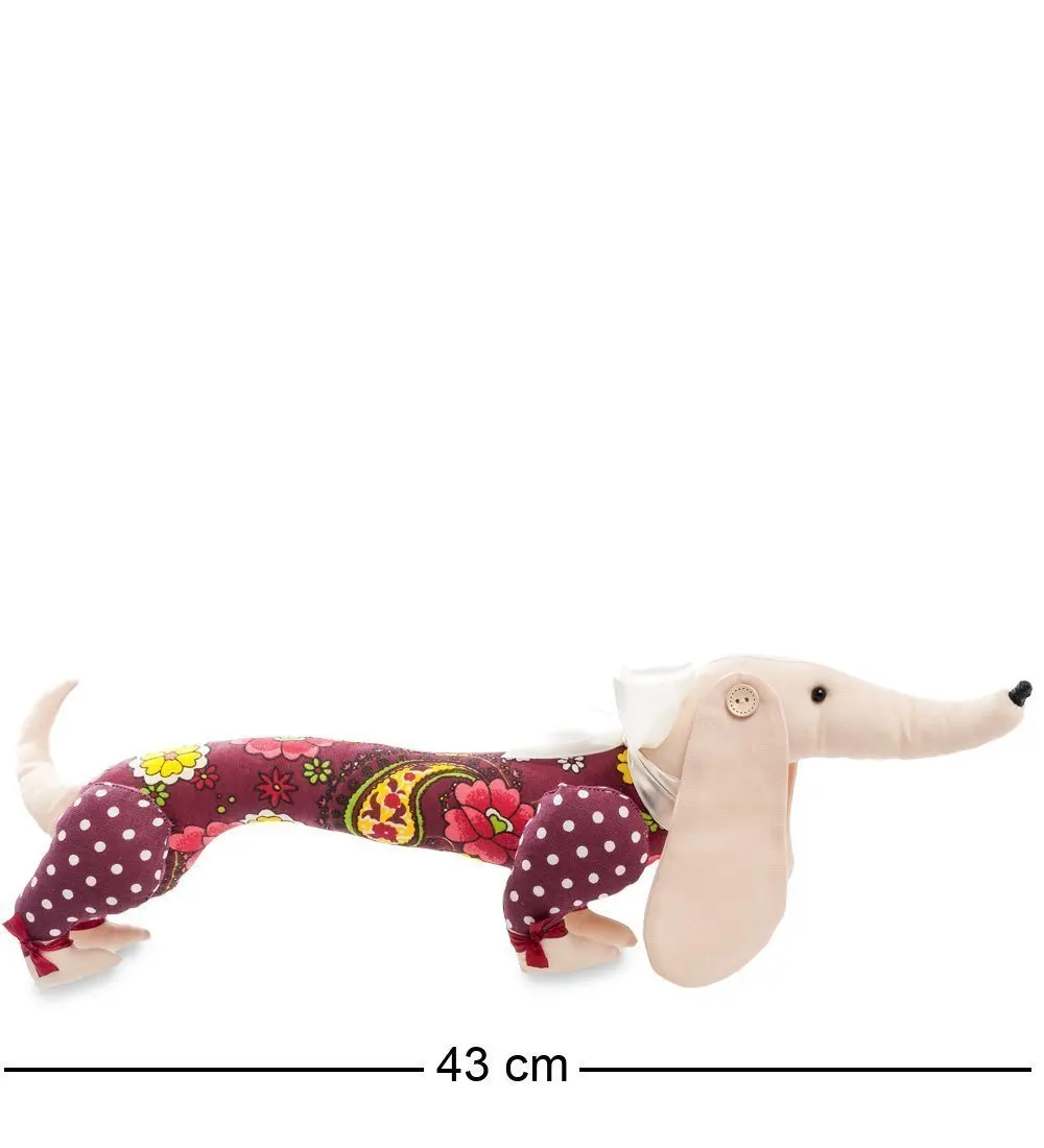 Полотняный игрушечный щенок-такса для малыша