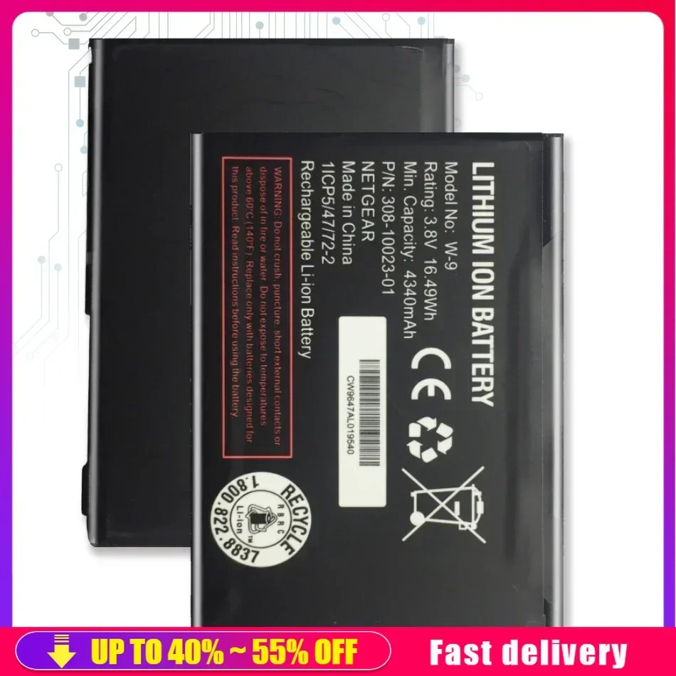 Аккумуляторы для мобильных телефонов W-9 4340 мАч NETGEAR AirCard AC810S AC815 Verizon аккумулятор