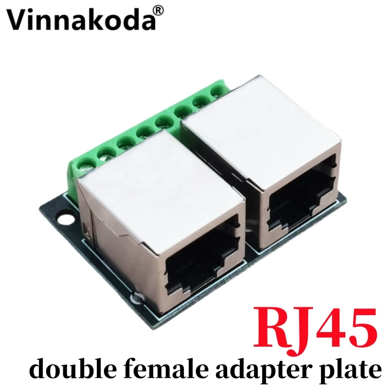Двойная розетка адаптера RJ45 Плата сетевого превращается клемму с шагом 3 5 к