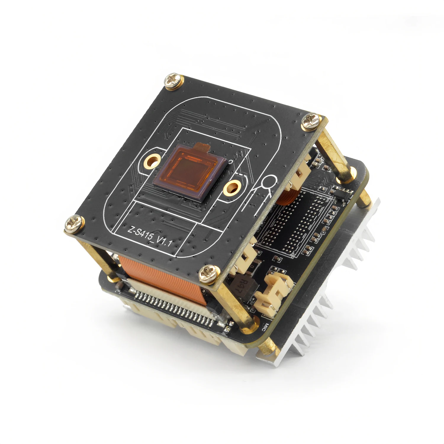 Фото Модуль IP-камеры ночного видения 2025 4K, 8MP 30FPS 3840*2160, CMOS-датчик Starvis IMX415 с чипами AI Denoise №1