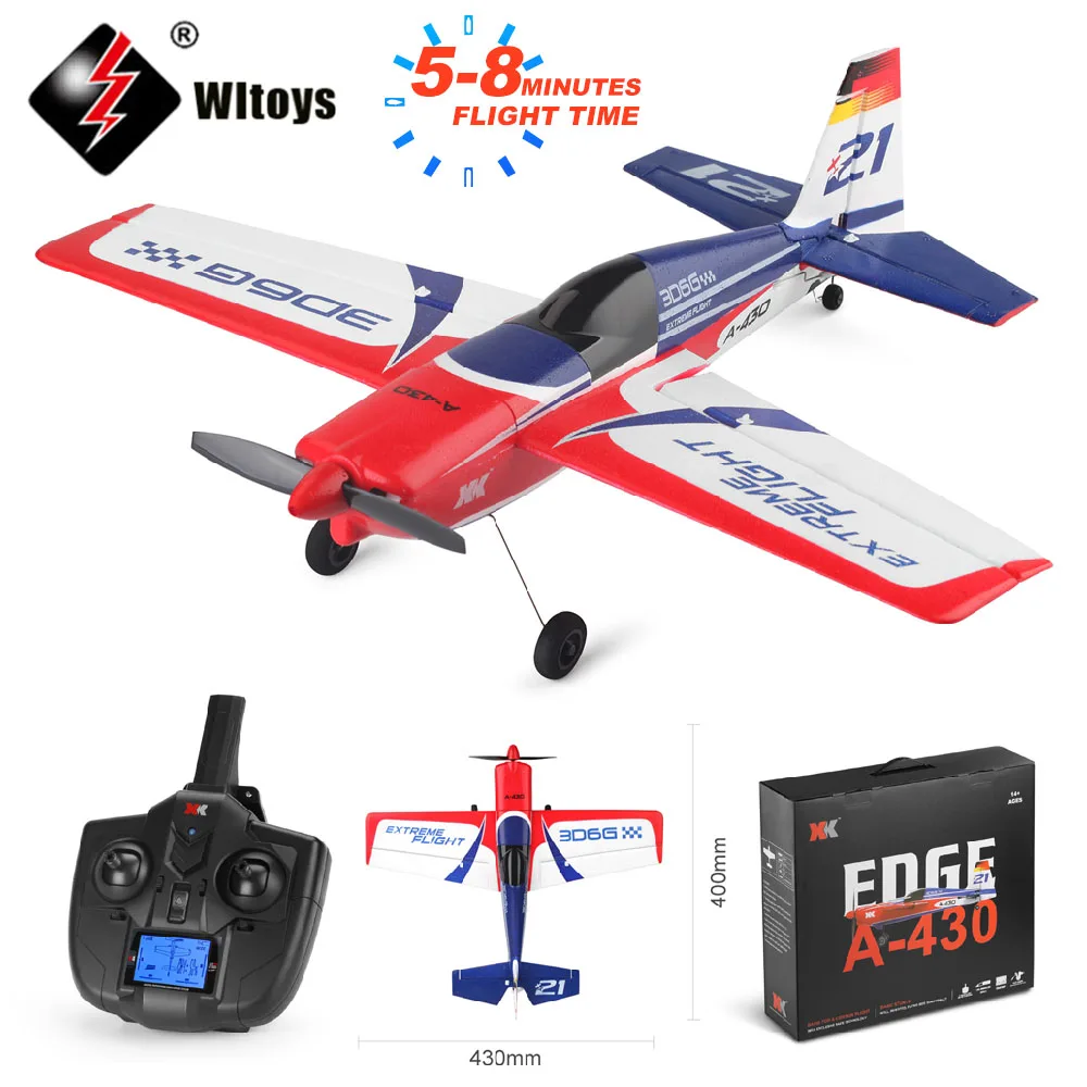 

XK A430 2.4G 5CH Brushless Motor 3D6G System RC Airplane 430mm Wingspan EPS Aircraft Compatible Futaba S-FHSS RTF Drone