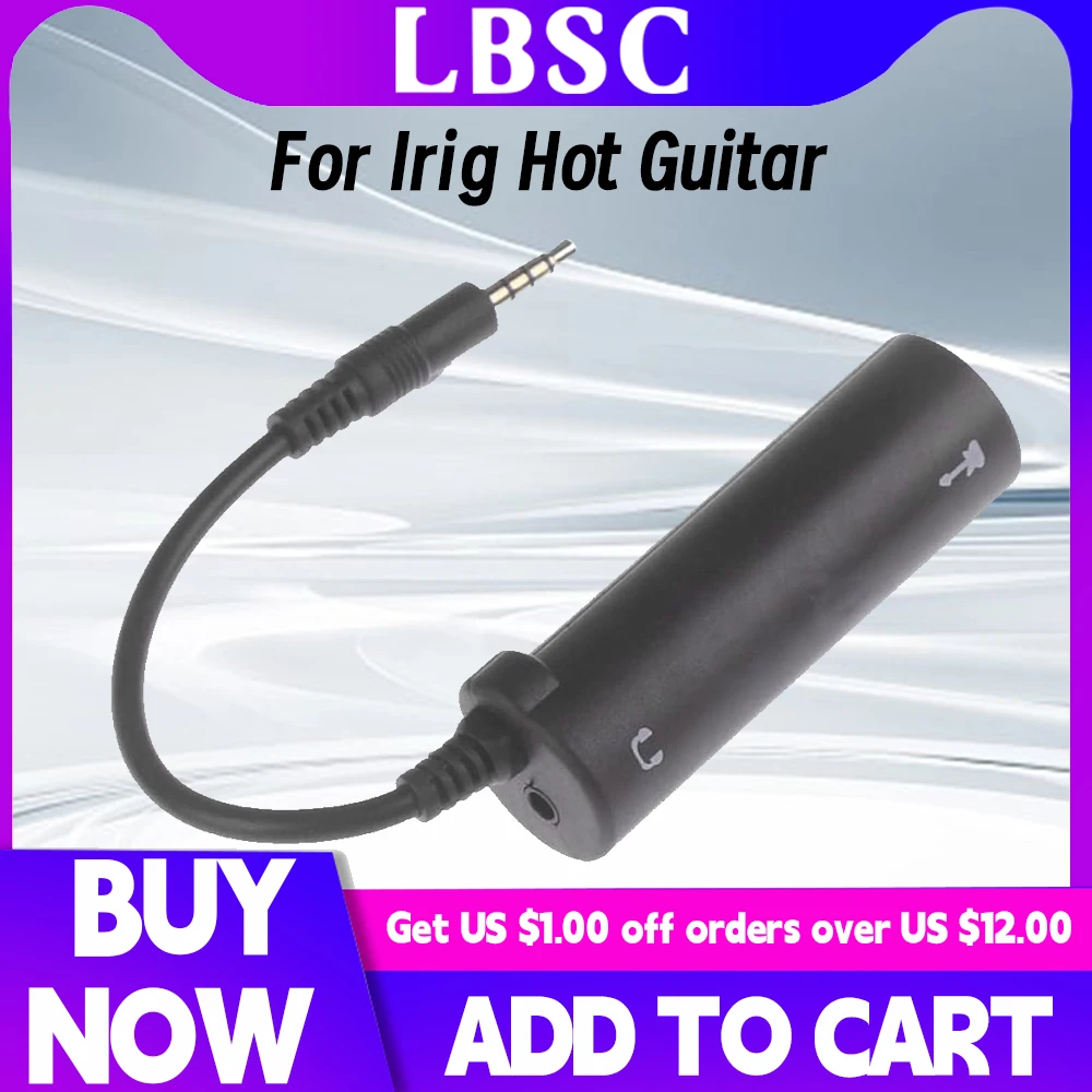 Гитарный тюнер, линейный конвертер для Irig Mobile, для создания эффектов на гитаре