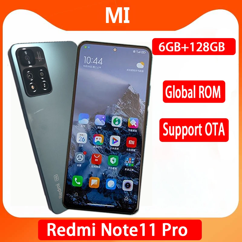 Global Rom Xiaomi Redmi Note 11T Pro+ Pro Plus 5G Cell phone 6.6 144Hz  Google Play Dimensity 8100 64MP Rear Camera 4400mAh 120W - AliExpress