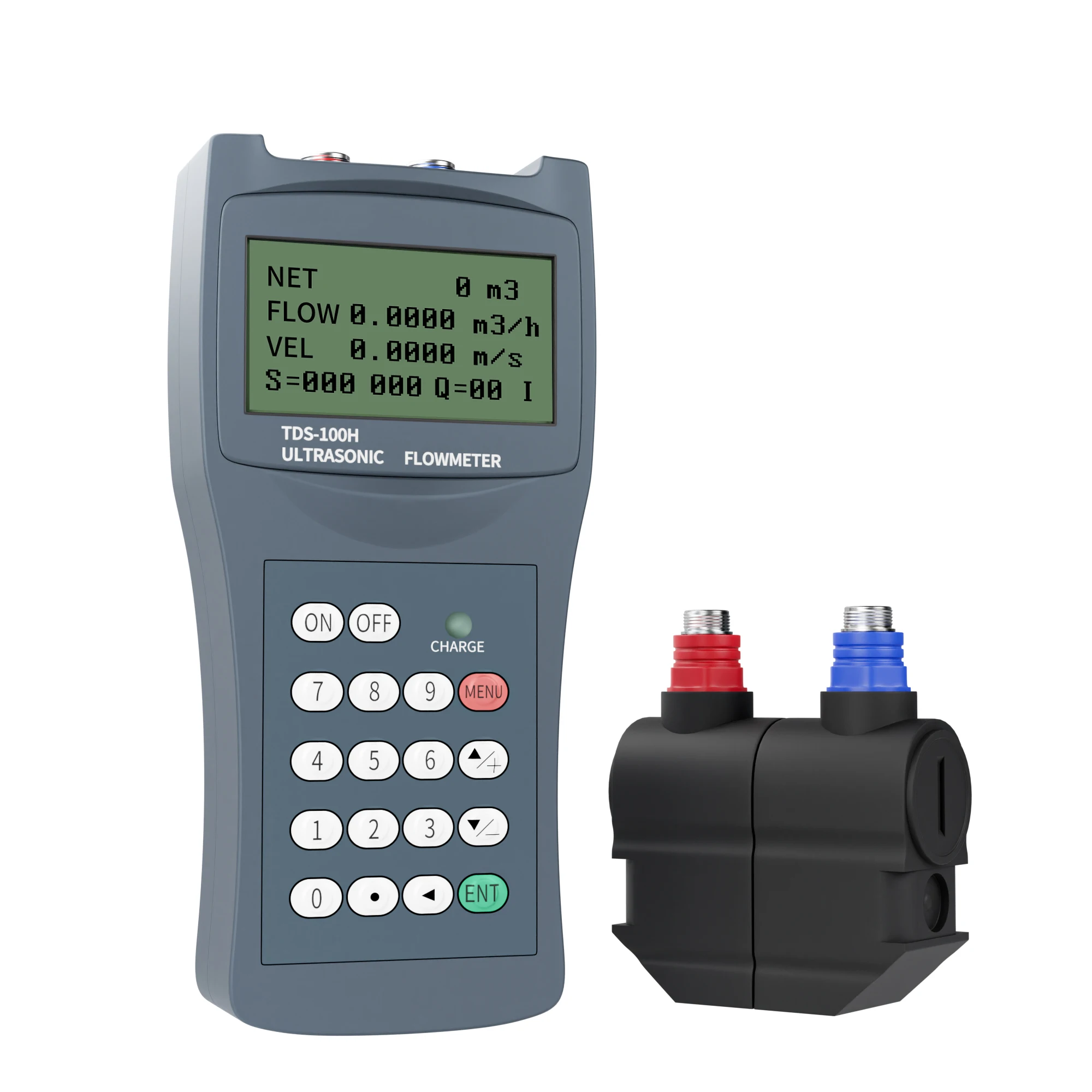 

Water flow meter transit time portable high temperature Water ultrasonic leak detector\/flowmeter