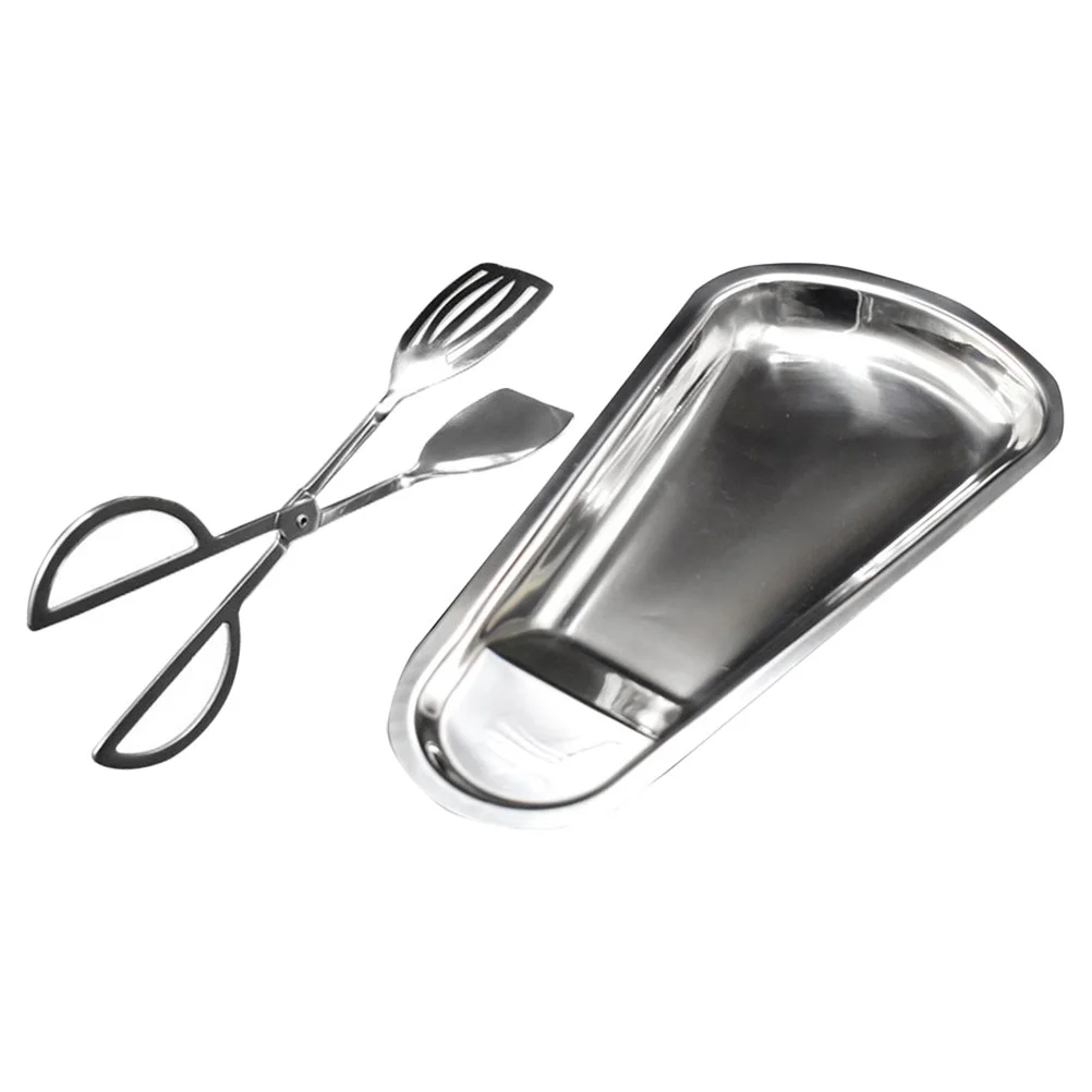 

1 Set Dessert Clip Stainless Steel Bread Tong Cake Clip Kitchen Cooking Supply
