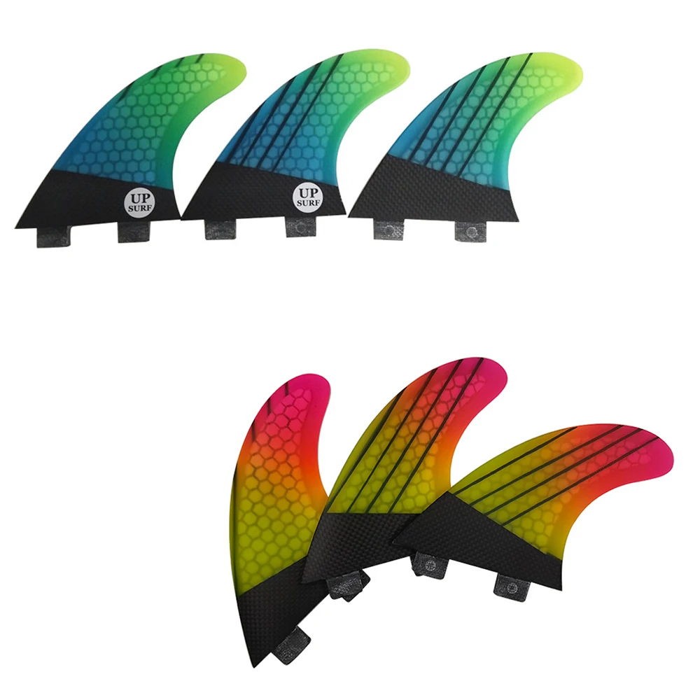 M Tri Fins UPSURF FCS FINS G5 Ласты для доски серфинга Углеродное волокно Подруливающие ласты
