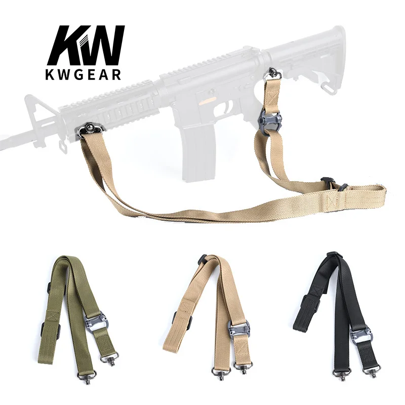 

Adjustable MS4 Tactical Nylon Two Points Rifle Sling Strap Gun Sling Multi Mission Release Single Point Rifle Hunting Accessorie