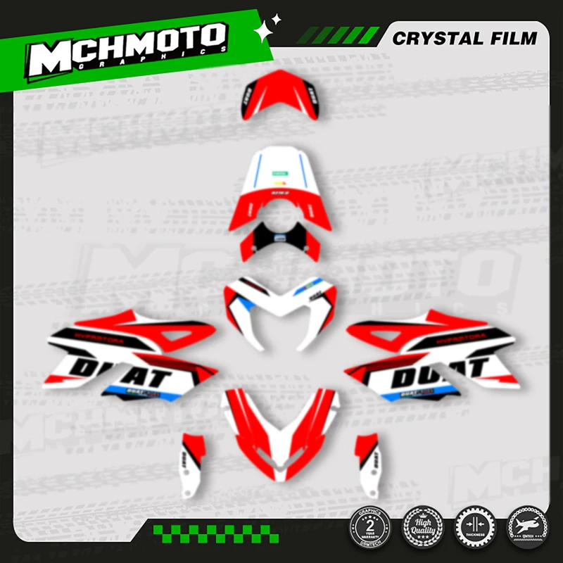 MCHMFG мотоциклетная команда наклейки на мотоцикл для DUCATI HYPERMOTARD 796 1100-002