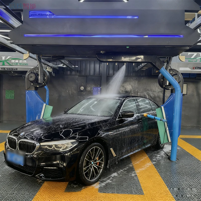 Фото Полностью автоматическая бесконтактная мойка для автомобилей из нержавеющей стали, высокоскоростная, с экономией воды, давление 8 МПа, для очистки автопарков №3
