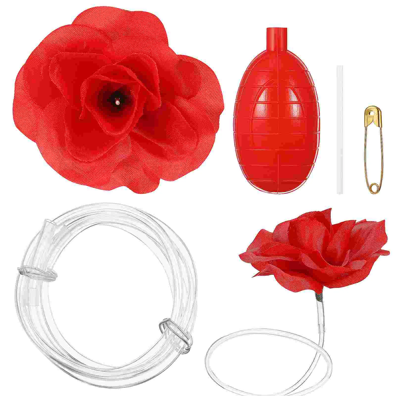 Брошь с имитацией цветка забавные булавки игрушка хитрые игрушки распыление