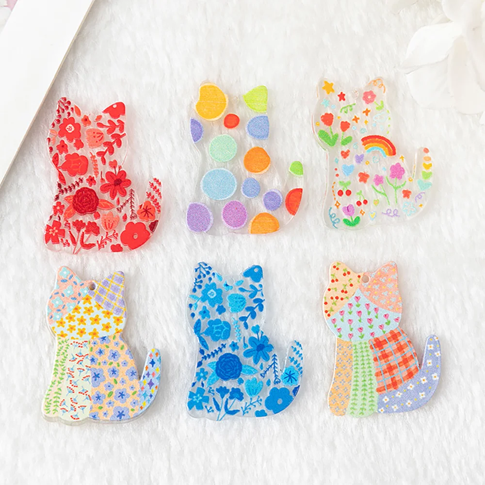 

8 шт./партия, акриловые подвески в виде животных