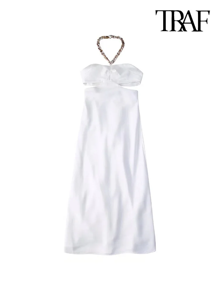 

Платье-миди с открытой спиной, молнией и подкладкой