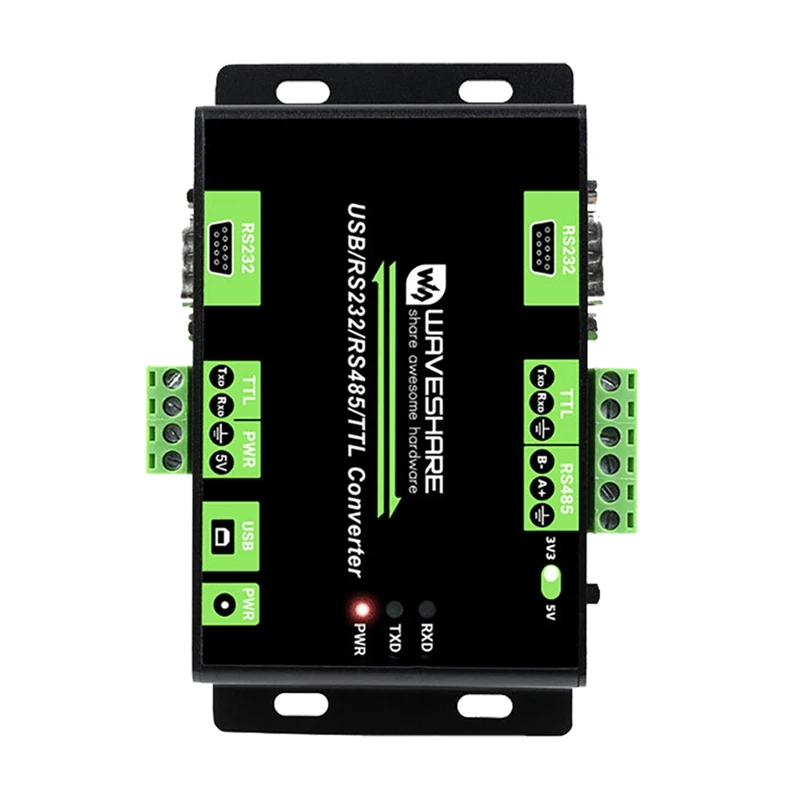 

Двунаправленный многоинтерфейсный изолированный преобразователь Waveshare с USB/RS232/TTL на RS232/485/TTL