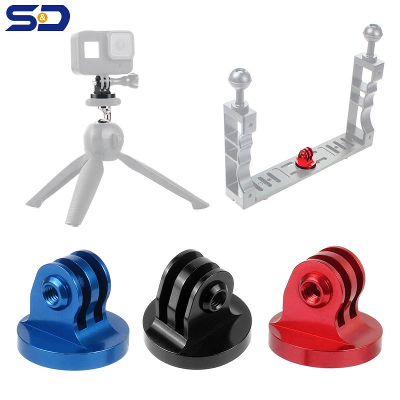 

Mini Tripod Adapter Mount 1/4 Thread Adapter Aluminium Alloy Action Camera Accessory for 11 Insta360 One X3 Accessories