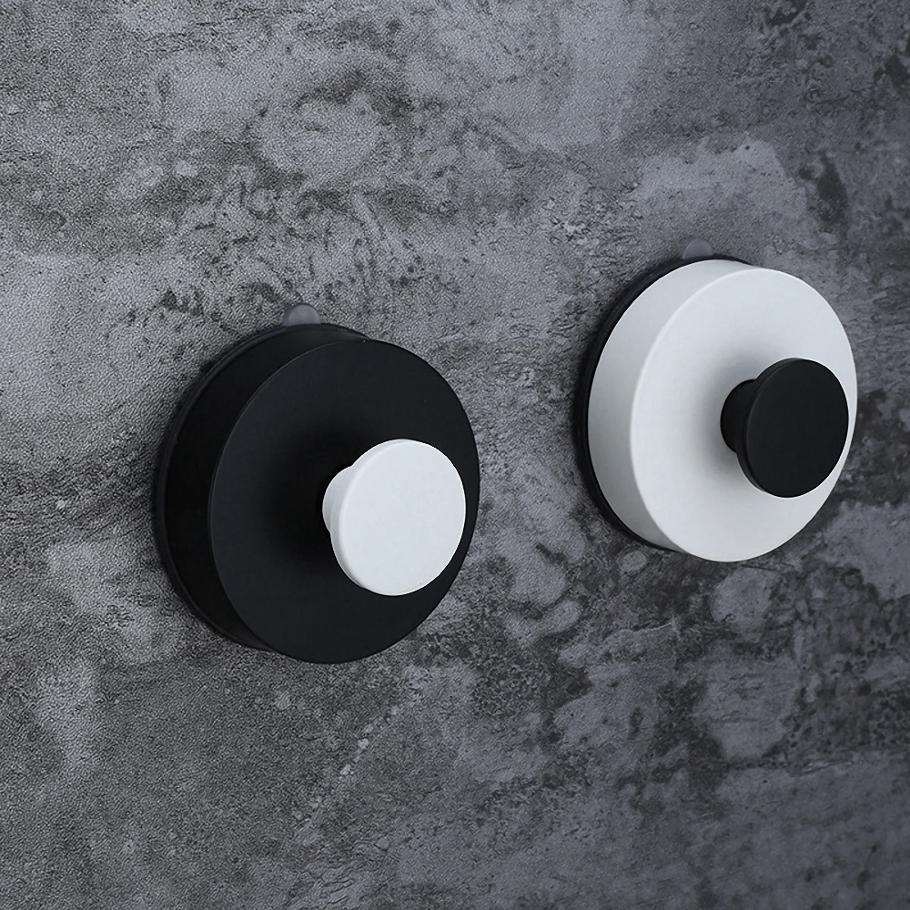 

1PC Seamless Punch-free Wall Hooks Sucker Suction Cup Hook Multifunctional Wall Hanger for Bathroom Kitchen Bag Sundries Holder