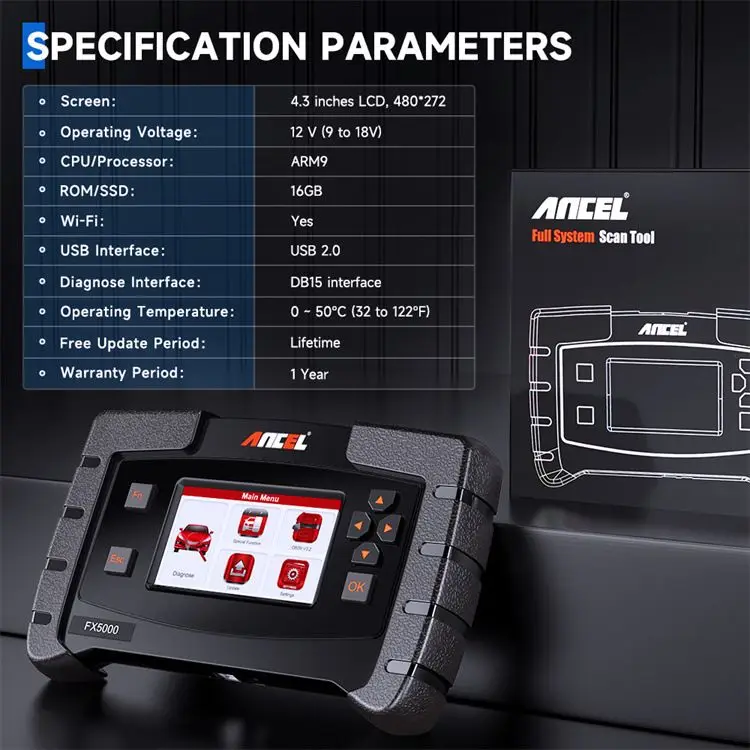 FX5000 льный O.BD Полная диагностика прибор чтения ков