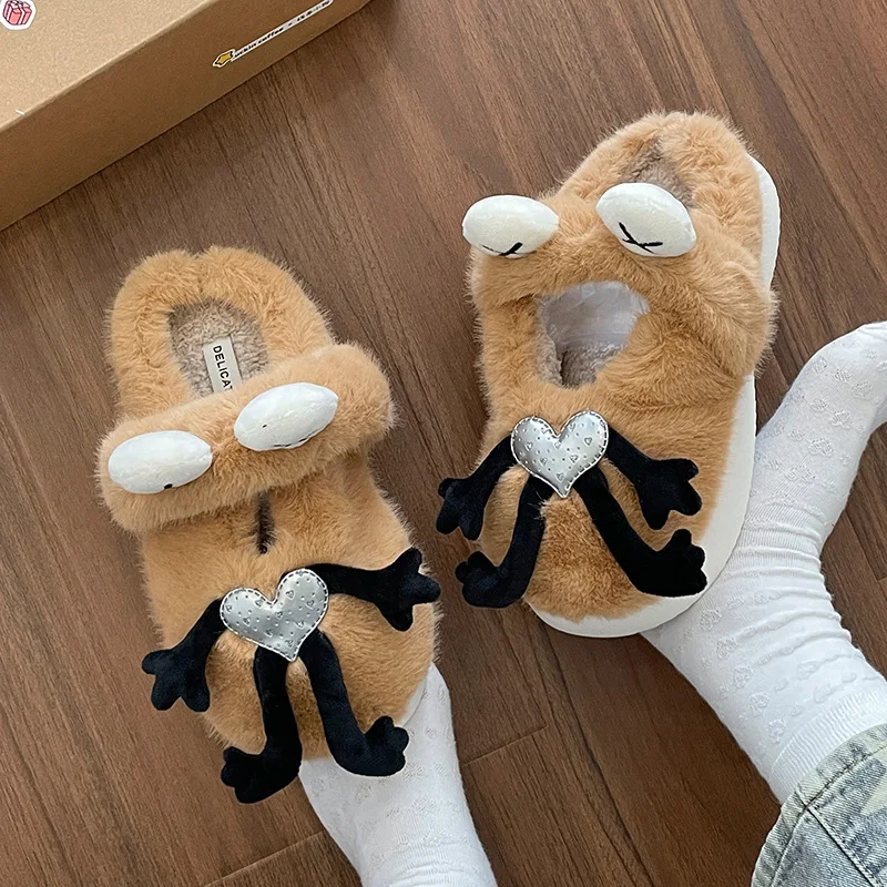 

Шлепанцы женские домашние из флока, роскошные меховые шлепанцы на плоской подошве, искусственный плюш, римская ткань, 2023