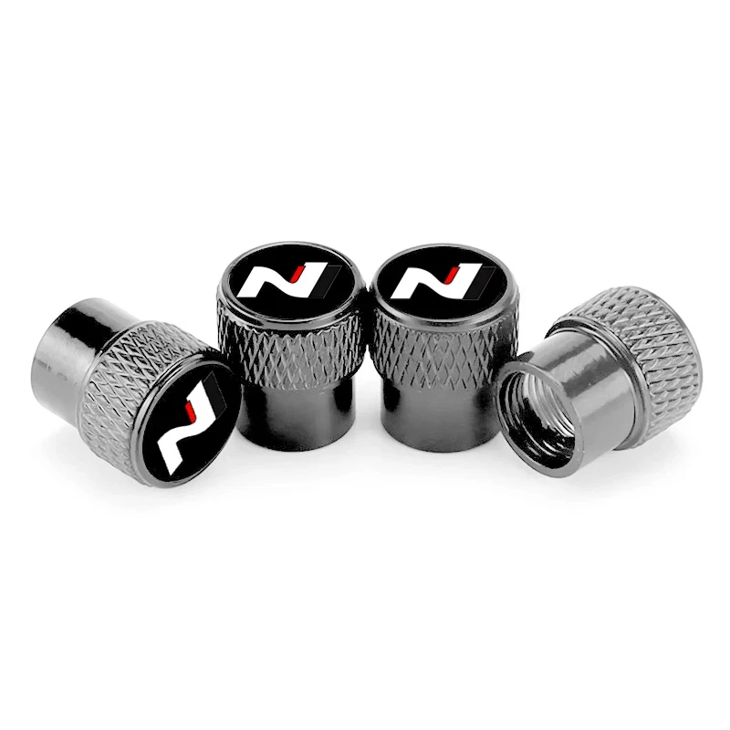 

4 шт./компл., крышка клапана ступицы колеса из алюминиевого сплава автомобиля, подходит для Hyundai N LINE i30 i20 Sonata Accent Tucson Elantra Azera