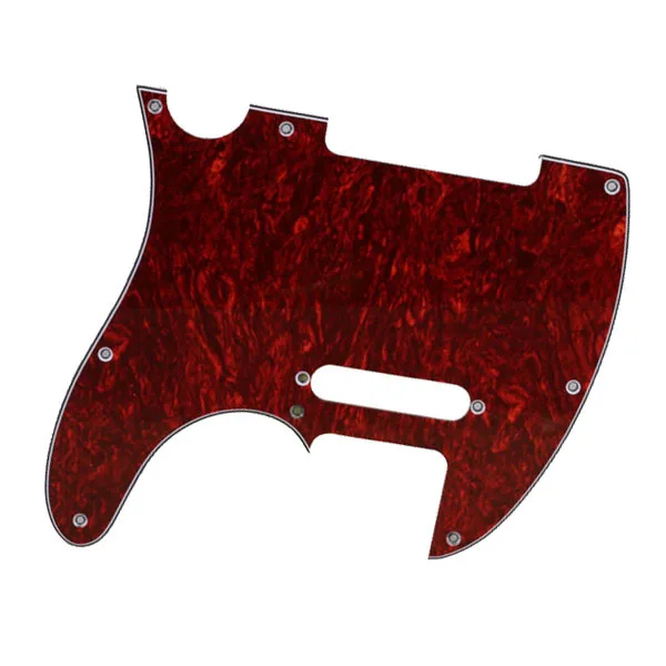 

Red Tortoise Shell Pickguard 3 Ply 8 Hole For Guitar